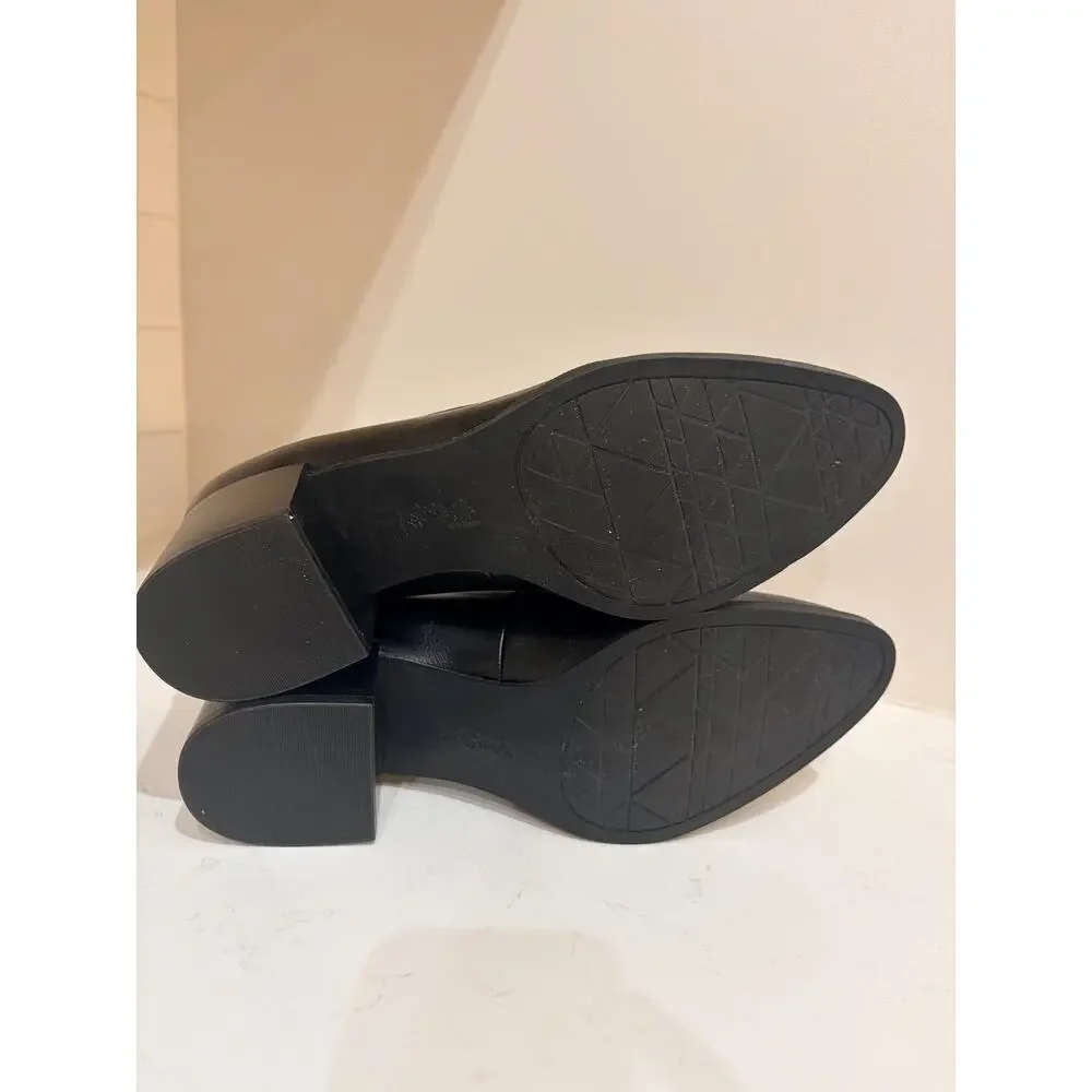 LifeStride Devyn Black Block Heel Loafers Pumps Shoes Size 10 Soft Comfort